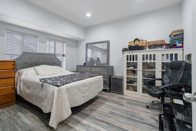 1320 W 50th St, Los Angeles, CA 90037 - bedroom featuring recessed lighting and wood finished floors