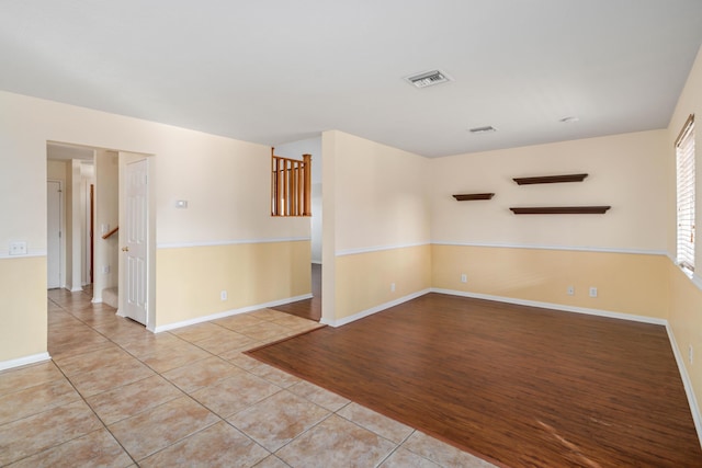 view of tiled spare room