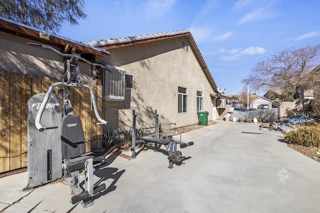 exterior space with a patio