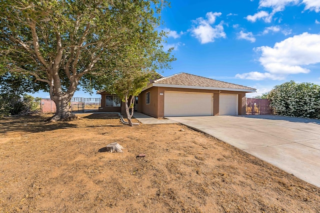 view of front of house featuring a garage