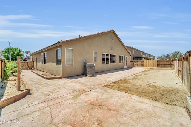 2407 Bavarian Ave, Rosamond, CA 93560 - back of house featuring a patio, a fenced backyard, and stucco siding