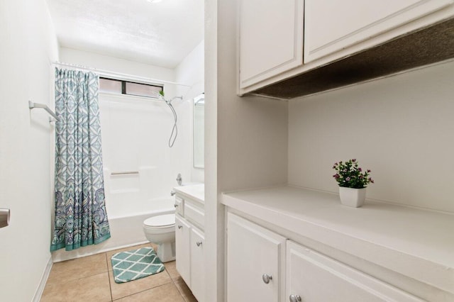 44605 Gillan Ave, Lancaster, CA 93535 - bathroom featuring tile patterned flooring, shower / tub combo, and vanity