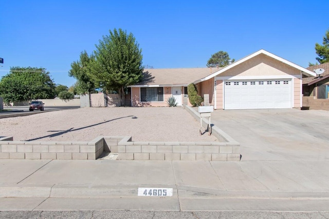 ranch-style house with a garage