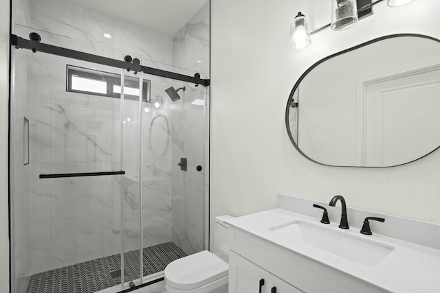 2745 Kenwood Ave, Los Angeles, CA 90007 - full bath featuring toilet, a stall shower, and vanity