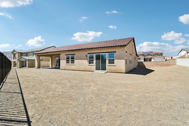 view of back of property