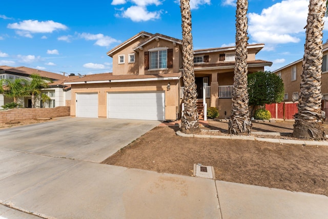 craftsman-style home with a garage