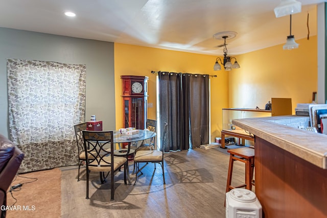 8801 Lupine Loop Dr, California City, CA 93505 - dining space with wood finished floors and recessed lighting