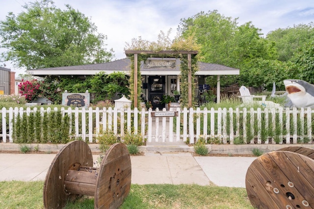 view of front of home