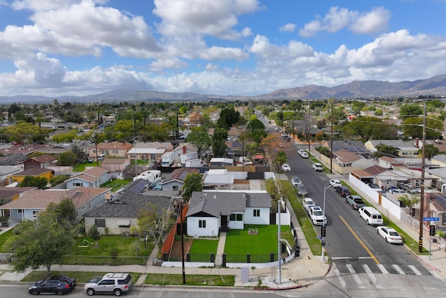 12871 W Osborne St, Arleta, CA 91331 - aerial view of residential area featuring a mountain backdrop