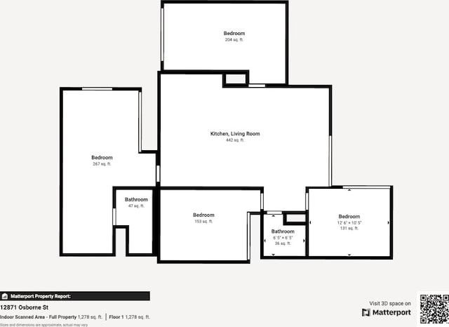 12871 W Osborne St, Arleta, CA 91331 - view of property floor plan