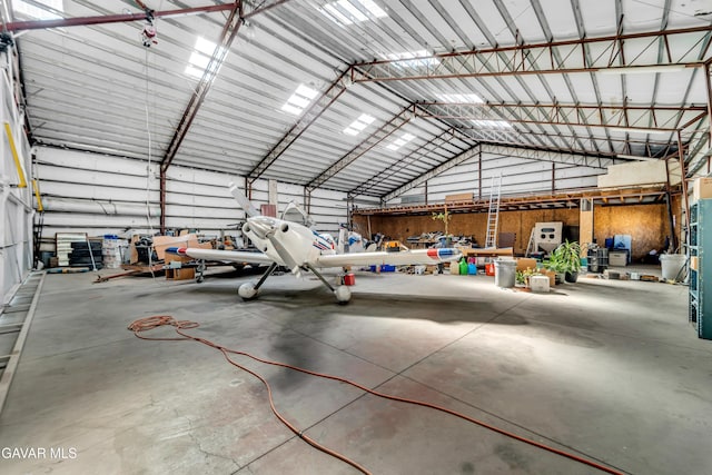 8433 Prospect St, Mojave, CA 93501 - garage with metal wall