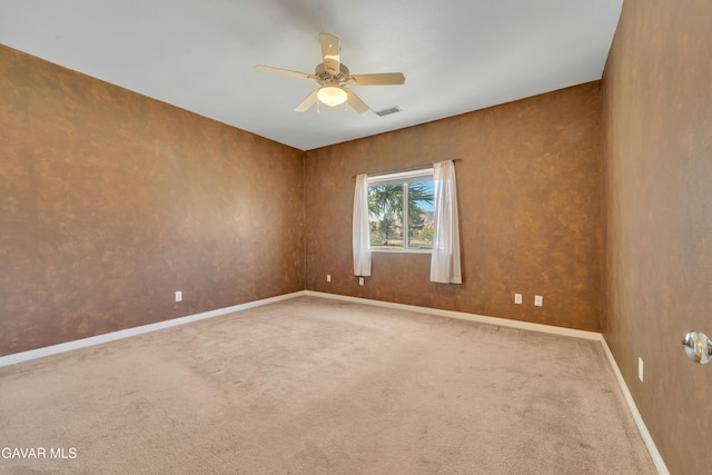 8433 Prospect St, Mojave, CA 93501 - carpeted empty room with a ceiling fan and baseboards