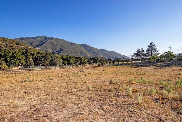 mountain view with a rural view