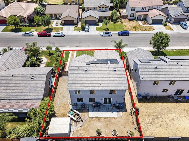 1413 La Quinta Way, Madera, CA 93638 - aerial perspective of suburban area with property parcel outlined