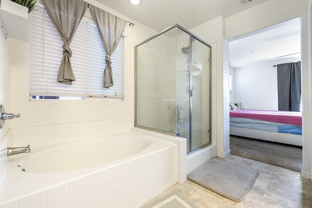 1413 La Quinta Way, Madera, CA 93638 - ensuite bathroom featuring a stall shower and a garden tub