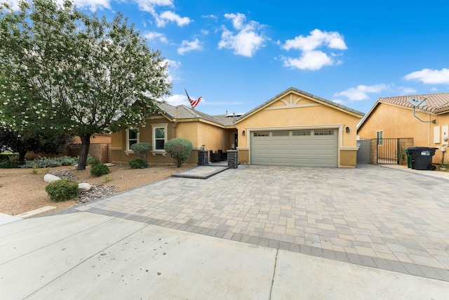 ranch-style house with a garage