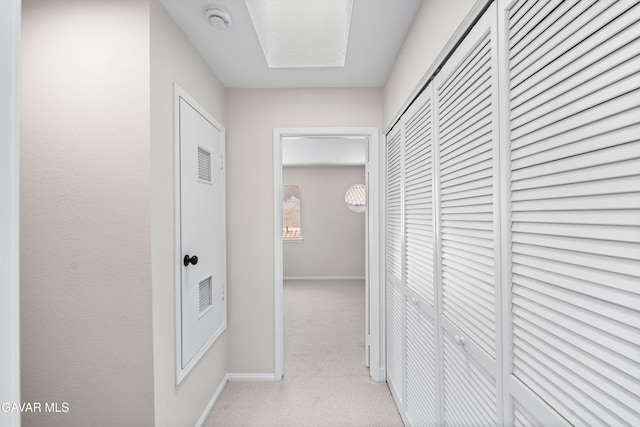 43441 W 30th St Unit 3, Lancaster, CA 93536 - hall with light colored carpet and baseboards