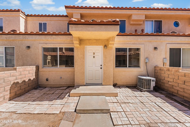 43441 W 30th St Unit 3, Lancaster, CA 93536 - view of front of house with a patio, stucco siding, and a tile roof