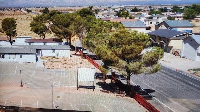 bird's eye view with a residential view