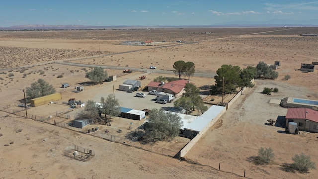 aerial view with a rural view