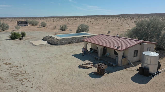 bird's eye view featuring a rural view