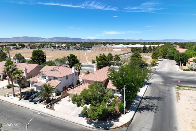 44559 Aspen St, Lancaster, CA 93535 - aerial perspective of suburban area with a mountain backdrop