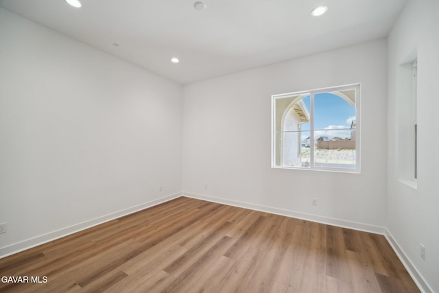 3716 Eliopulos Ranch Dr, Palmdale, CA 93551 - unfurnished room featuring light wood-style flooring and recessed lighting