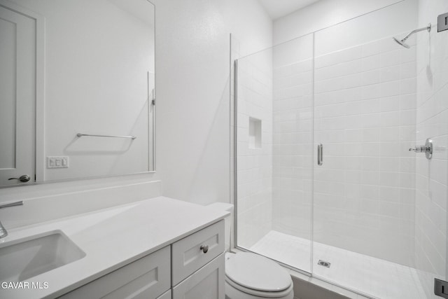 3716 Eliopulos Ranch Dr, Palmdale, CA 93551 - bathroom with vanity and a stall shower