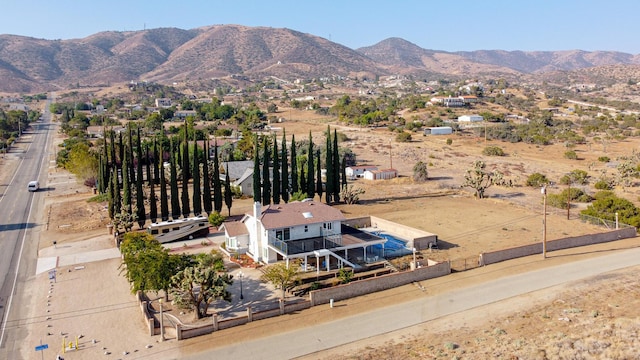 36755 Tierra Subida Ave, Palmdale, CA 93551 - aerial view of property and surrounding area with a mountainous background