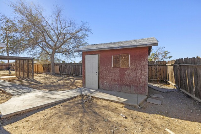 view of outbuilding