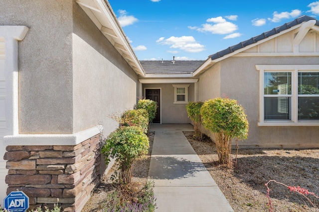 7150 Lyric Ave, Lancaster, CA 93536 - property entrance with stucco siding