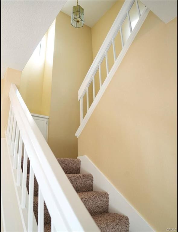view of stairway