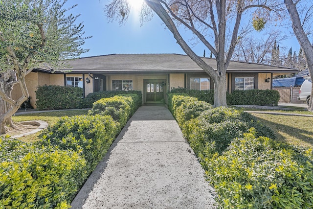 view of ranch-style house