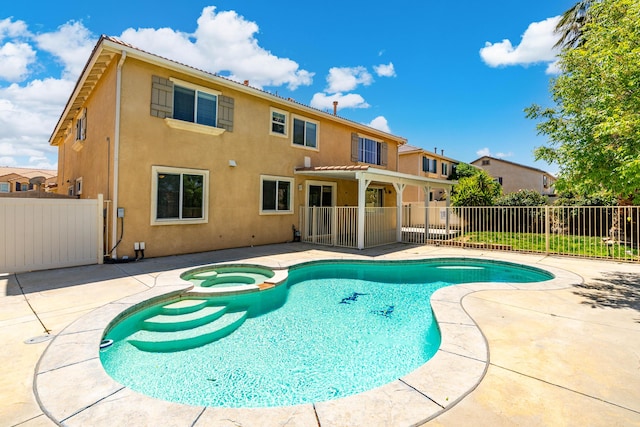 2207 Cork Oak St, Palmdale, CA 93551 - view of pool featuring a patio area and a pool with connected hot tub