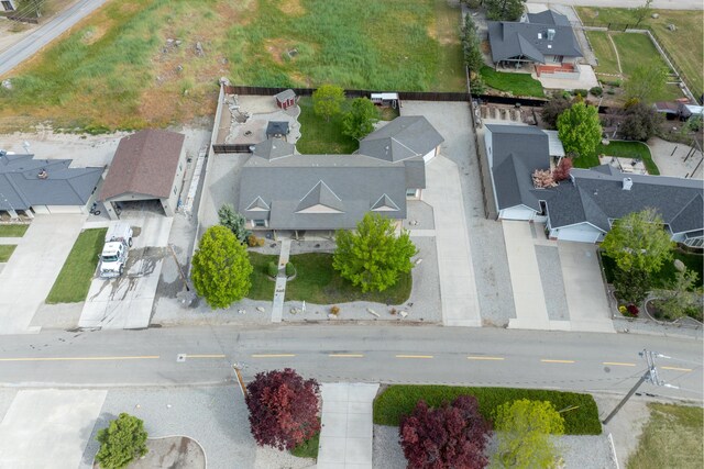 aerial perspective of suburban area