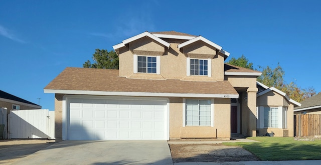 front facade featuring a garage