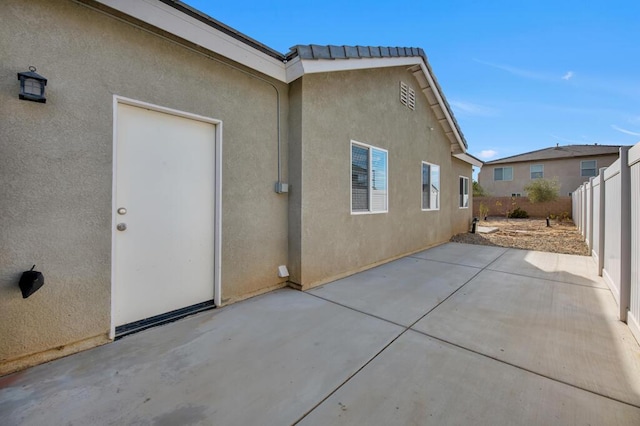 exterior space with a patio area