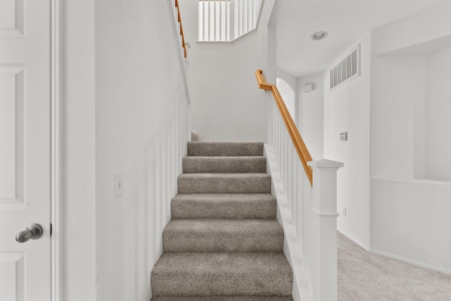 4349 Bethpage Dr, Palmdale, CA 93551 - staircase featuring carpet floors