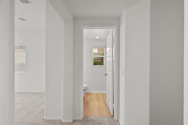 4349 Bethpage Dr, Palmdale, CA 93551 - corridor with baseboards and carpet flooring