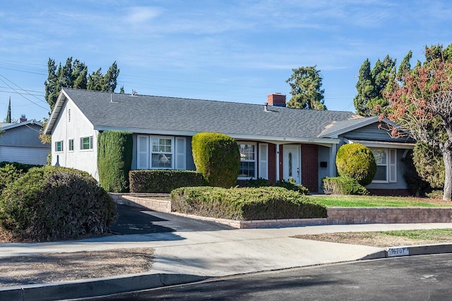 view of ranch-style home