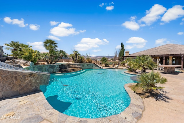 42094 W 21st St, Lancaster, CA 93536 - swimming pool with a patio area and stairs