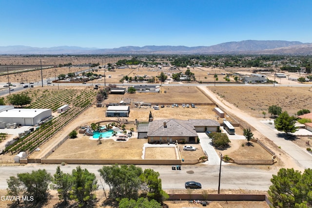 42094 W 21st St, Lancaster, CA 93536 - aerial view of sparsely populated area featuring a mountain backdrop