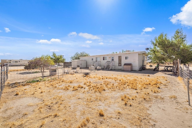 view of rear view of property