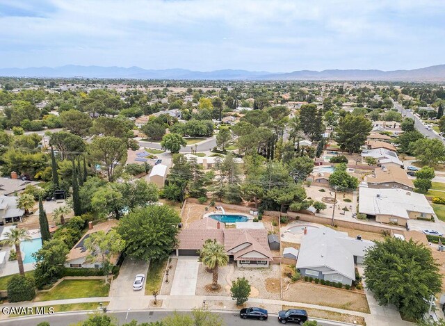43818 Halcom Ave, Lancaster, CA 93536 - aerial view of residential area with a mountain backdrop