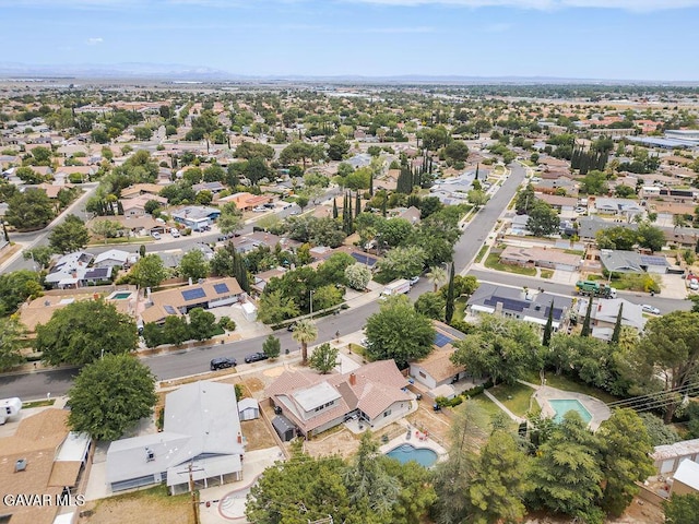 43818 Halcom Ave, Lancaster, CA 93536 - aerial perspective of suburban area with a pool