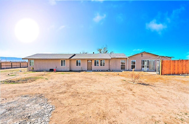 view of rear view of property