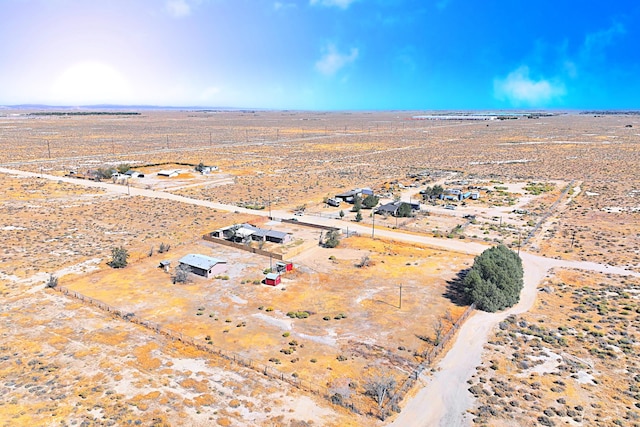 bird's eye view with a rural view