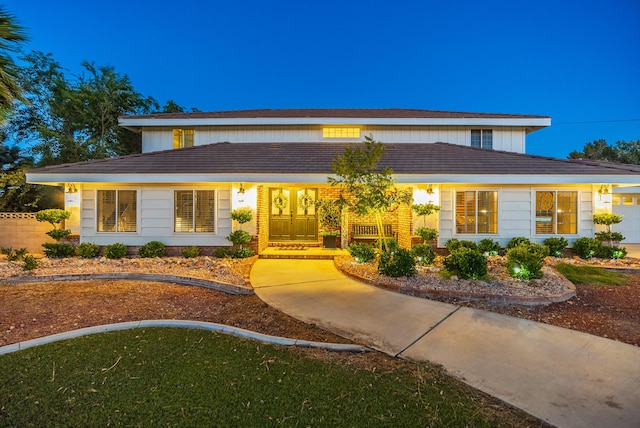 view of front of home