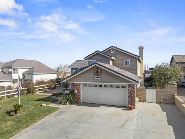 view of front of property featuring a front yard