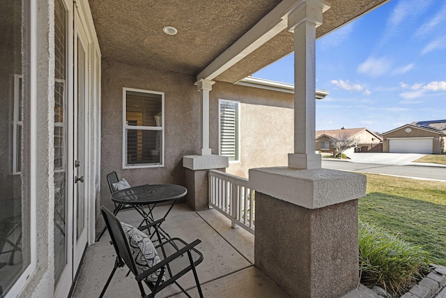 view of patio / terrace with a porch